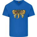 Dragon Joypad Joystick Video Games Console Mens V-Neck Cotton T-Shirt Royal Blue