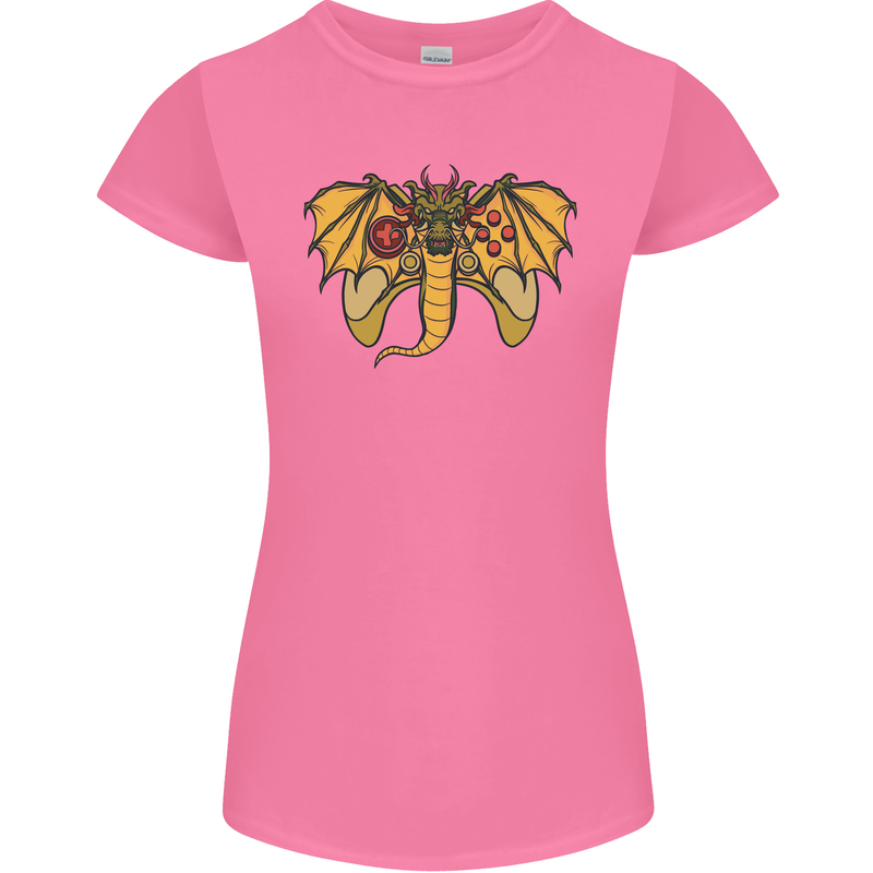 Dragon Joypad Joystick Video Games Console Womens Petite Cut T-Shirt Azalea