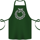 Dragon Symbol Fantasy Chinese Japanese Cotton Apron 100% Organic Forest Green