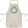 Dragon Symbol Fantasy Chinese Japanese Cotton Apron 100% Organic Natural