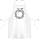 Dragon Symbol Fantasy Chinese Japanese Cotton Apron 100% Organic White