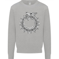 Dragon Symbol Fantasy Chinese Japanese Kids Sweatshirt Jumper Sports Grey