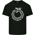 Dragon Symbol Fantasy Chinese Japanese Kids T-Shirt Childrens Black