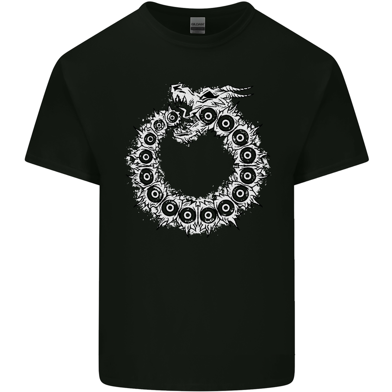 Dragon Symbol Fantasy Chinese Japanese Kids T-Shirt Childrens Black
