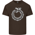 Dragon Symbol Fantasy Chinese Japanese Kids T-Shirt Childrens Chocolate
