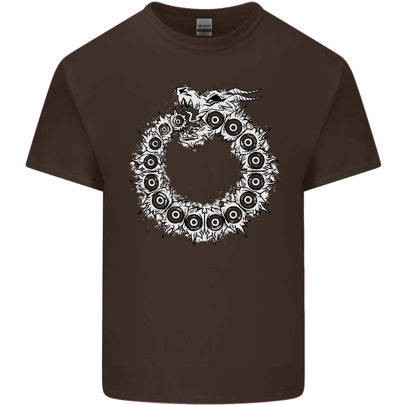 Dragon Symbol Fantasy Chinese Japanese Kids T-Shirt Childrens Chocolate