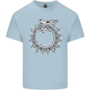 Dragon Symbol Fantasy Chinese Japanese Kids T-Shirt Childrens Light Blue