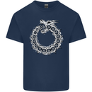 Dragon Symbol Fantasy Chinese Japanese Kids T-Shirt Childrens Navy Blue