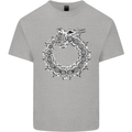 Dragon Symbol Fantasy Chinese Japanese Kids T-Shirt Childrens Sports Grey