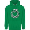 Dragon Symbol Fantasy Chinese Japanese Mens 80% Cotton Hoodie Irish Green