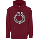 Dragon Symbol Fantasy Chinese Japanese Mens 80% Cotton Hoodie Maroon