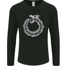 Dragon Symbol Fantasy Chinese Japanese Mens Long Sleeve T-Shirt Black
