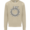 Dragon Symbol Fantasy Chinese Japanese Mens Sweatshirt Jumper Sand