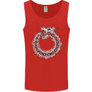 Dragon Symbol Fantasy Chinese Japanese Mens Vest Tank Top Red