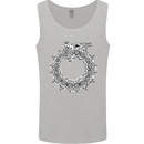 Dragon Symbol Fantasy Chinese Japanese Mens Vest Tank Top Sports Grey