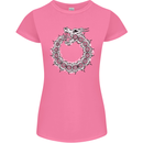 Dragon Symbol Fantasy Chinese Japanese Womens Petite Cut T-Shirt Azalea