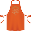 Dragon Warrior Samurai Japan Japanese Cotton Apron 100% Organic Orange