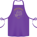 Dragon Warrior Samurai Japan Japanese Cotton Apron 100% Organic Purple