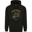 Dragon Warrior Samurai Japan Japanese Mens 80% Cotton Hoodie Black