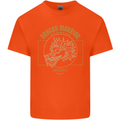 Dragon Warrior Samurai Japan Japanese Mens Cotton T-Shirt Tee Top Orange