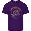 Dragon Warrior Samurai Japan Japanese Mens Cotton T-Shirt Tee Top Purple