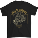 Dragon Warrior Samurai Japan Japanese Mens T-Shirt Cotton Gildan Black