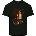 Dragon Warrior Wolf Dragon Samurai MMA Mens Cotton T-Shirt Tee Top Black