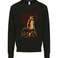 Dragon Warrior Wolf Dragon Samurai MMA Mens Sweatshirt Jumper Black