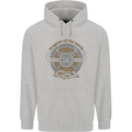 Dragons North Viking Valhalla Thor Odin Mens 80% Cotton Hoodie Sports Grey