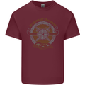 Dragons North Viking Valhalla Thor Odin Mens Cotton T-Shirt Tee Top Maroon