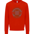 Dragons North Viking Valhalla Thor Odin Mens Sweatshirt Jumper Bright Red