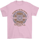 Dragons North Viking Valhalla Thor Odin Mens T-Shirt Cotton Gildan Light Pink