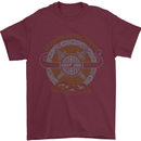 Dragons North Viking Valhalla Thor Odin Mens T-Shirt Cotton Gildan Maroon