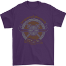 Dragons North Viking Valhalla Thor Odin Mens T-Shirt Cotton Gildan Purple