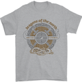 Dragons North Viking Valhalla Thor Odin Mens T-Shirt Cotton Gildan Sports Grey