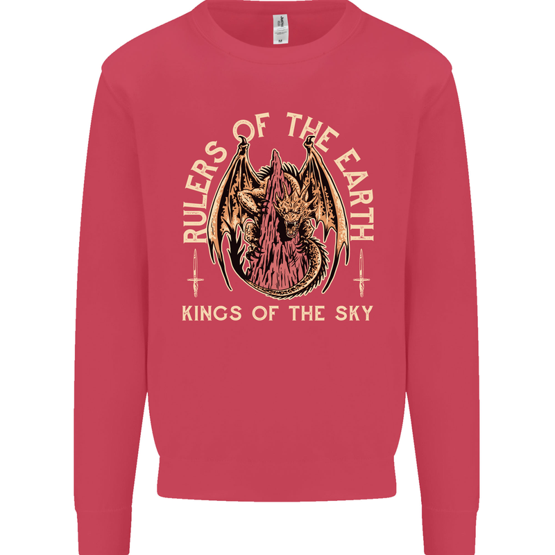 Dragons Rulers of the Earth Fantasy RPG Kids Sweatshirt Jumper Heliconia