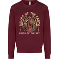 Dragons Rulers of the Earth Fantasy RPG Kids Sweatshirt Jumper Maroon