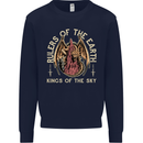 Dragons Rulers of the Earth Fantasy RPG Kids Sweatshirt Jumper Navy Blue