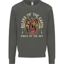 Dragons Rulers of the Earth Fantasy RPG Kids Sweatshirt Jumper Storm Grey