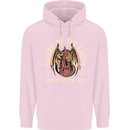 Dragons Rulers of the Earth Fantasy RPG Mens 80% Cotton Hoodie Light Pink