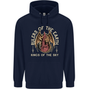 Dragons Rulers of the Earth Fantasy RPG Mens 80% Cotton Hoodie Navy Blue