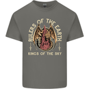 Dragons Rulers of the Earth Fantasy RPG Mens Cotton T-Shirt Tee Top Charcoal