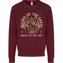 Dragons Rulers of the Earth Fantasy RPG Mens Sweatshirt Jumper Maroon