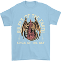 Dragons Rulers of the Earth Fantasy RPG Mens T-Shirt 100% Cotton Light Blue