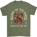 Dragons Rulers of the Earth Fantasy RPG Mens T-Shirt 100% Cotton Military Green