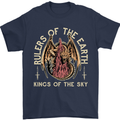 Dragons Rulers of the Earth Fantasy RPG Mens T-Shirt 100% Cotton Navy Blue