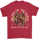 Dragons Rulers of the Earth Fantasy RPG Mens T-Shirt 100% Cotton Red