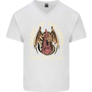 Dragons Rulers of the Earth Fantasy RPG Mens V-Neck Cotton T-Shirt White