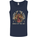 Dragons Rulers of the Earth Fantasy RPG Mens Vest Tank Top Navy Blue