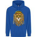 Dreadlock Rasta Lion Jamaica Jamaican Childrens Kids Hoodie Royal Blue